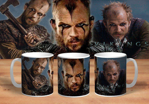 Taza De Ceramica Vikingos 0