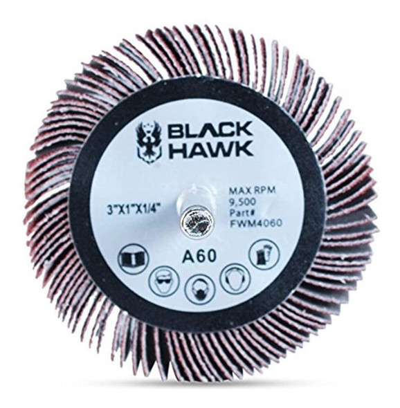 3 X 1 X 14 Vastago Montada Flap Ruedas 60 Grit Oxido De Al 1