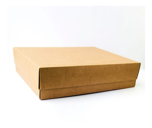 Caja Base Y Tapa Kraft Marron 25x30x06 Cm - Pack X 10 Un. 1