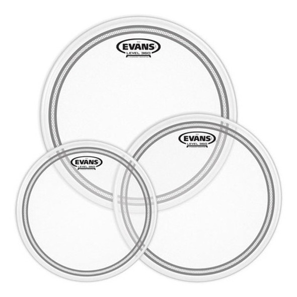 Set De Parches Evans Etpec2ctdf 10, 12 Y 14 Clear 0