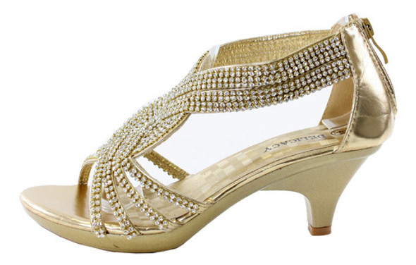 Jjf Shoes 62 Sandalias De Vestir De Strass Con Tiras Para Mu 1