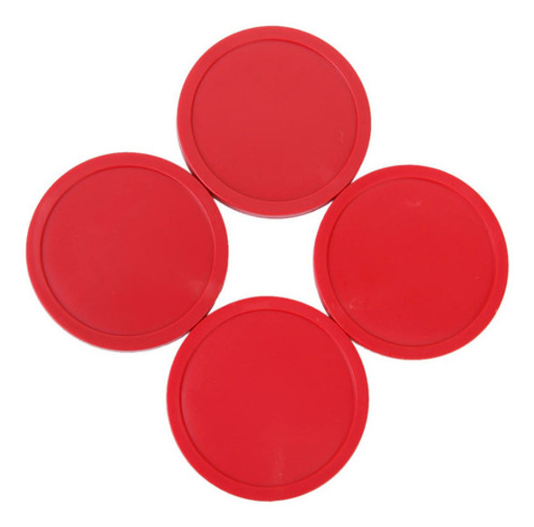 4pcs Discos De Air Hockey Jogo Arcade De Mesa 82mm Vermelho 1 4pcs Discos De Air Hockey Jogo Arcade De Mesa 82mm Vermelho 1