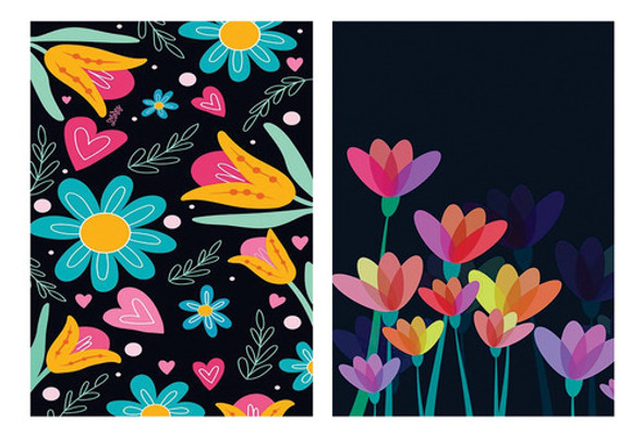 Laminas Decoupage Laura Craft Set Flores Neon 0