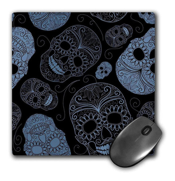 3drose Llc 8 x 8 x 0.25 inches Mouse Pad, Azul Azúcar Día 0 3drose Llc 8 x 8 x 0.25 inches Mouse Pad, Azul Azúcar Día 0