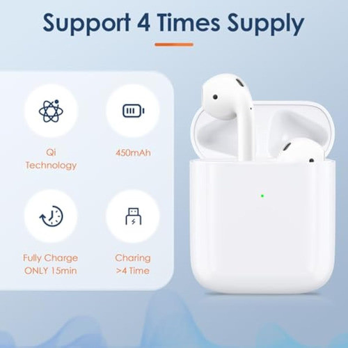 Funda De Carga Inalámbrica Para AirPods De 1/2 1
