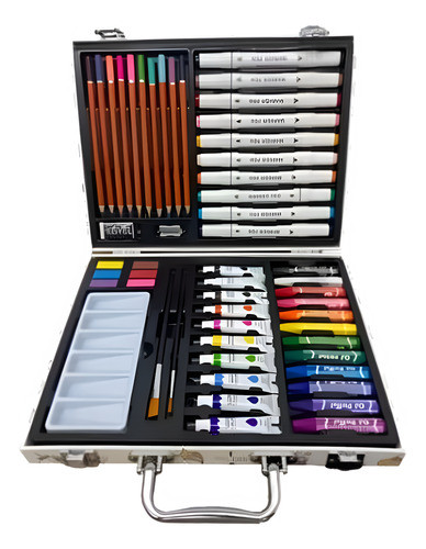 Maleta De Colores Valija Marcadores Lapices Pinturas Niños 0