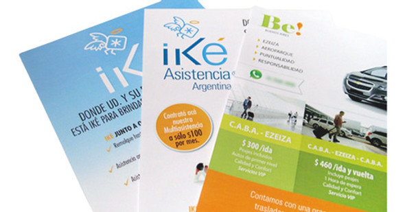 250 Folletos 10x15 Simple Faz Full Color 24-48hs!!! 0