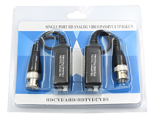 Balun Hd Para Camaras Marca Net Quality Blister X2 Cctv Bnc 0