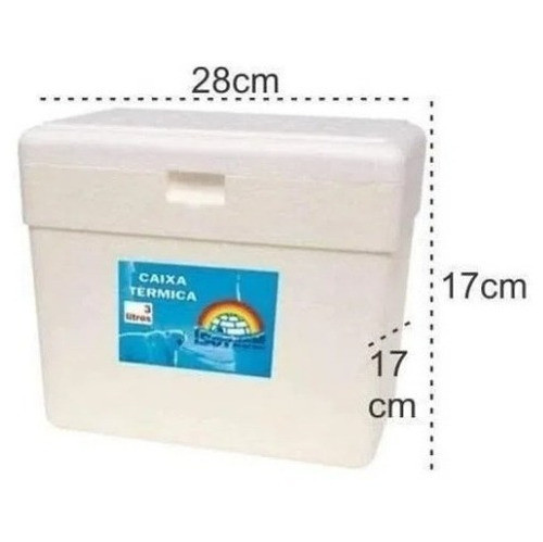 3un Caixa De Isopor 3 Litros 3kg Termica Para Gelo Cerveja 1