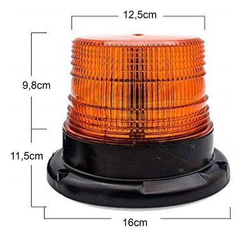 Baliza Giratoria Luz 72 Led Flash Auto Camion 12v 24v Azul 1