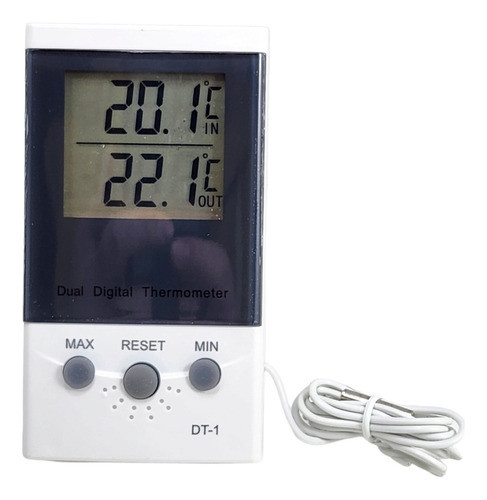 Termómetro Digital In Y Out Con Bulbo -50ºc 70ºc Dt-1 0