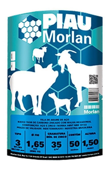 Tela Piau Morlan Mangueirão 3x16x1,50m 50m 1