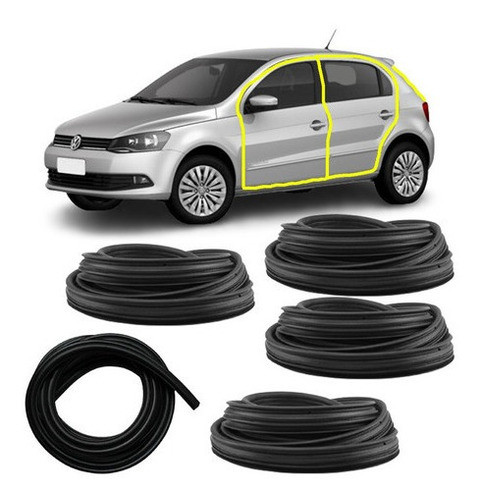 Jogo Borracha 4 Portas E Mala Gol Voyage G5 G6 2009 A 2015 0