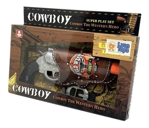 Pistola De Sherif Con Funda Y Sonido 28 Cm Art 898 Loonytoys 1