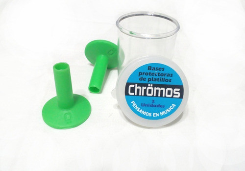 Pack De 2 Bases Para Platillo Chromos Par Varios Colores 0