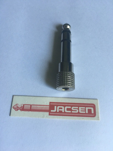 Ficha Adaptador 3,5 A 6,5 Stereo Metalica-premium-z/martinez 1