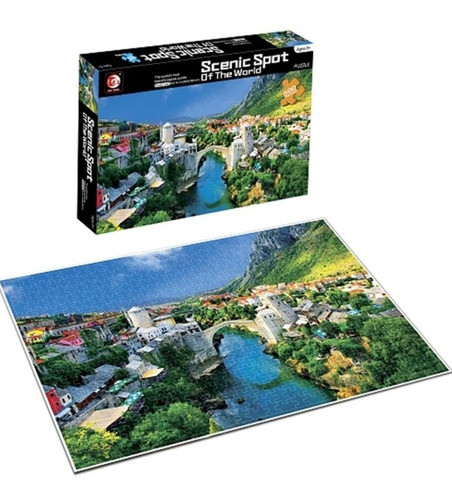 Puzzle Rompecabezas Puente De Mostar Paisaje 300 Piezas 0