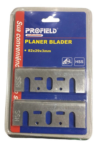 Kit Lâminas Para Plainas 2 Unidades 82x29x3mm Profield 0