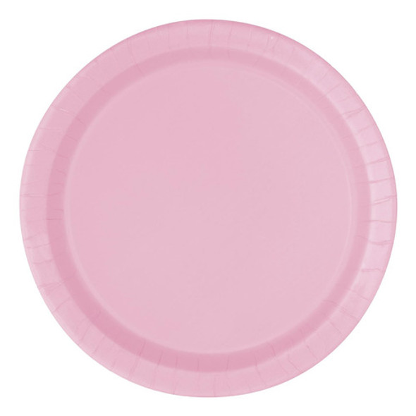 Placas De Pastel De Papel Rosa Claro, 20ct 0