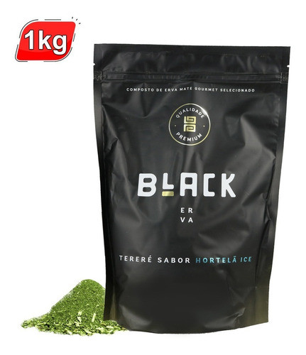 Erva Mate Black Terere Sabores Premium 1 Kg - Hortelã Ice 0