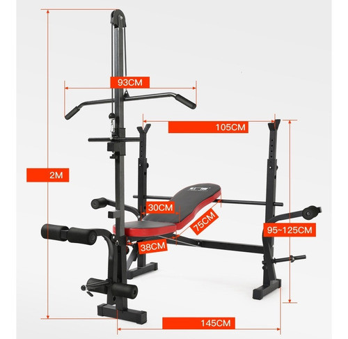 Banco De Pecho Multifunción C/polea Tjs-081202 Circuit 1