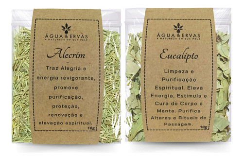 Ervas De Banho/defumação Alecrim E Eucalipto-banho Corpo 0
