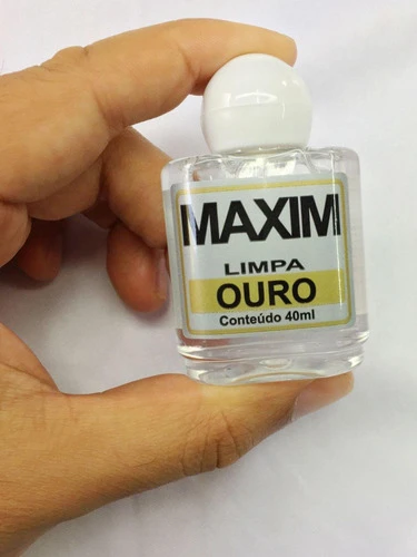 Kit 1 Limpa Jóias Ouro Puro 18k Maxim 40ml +1 Flanela 1