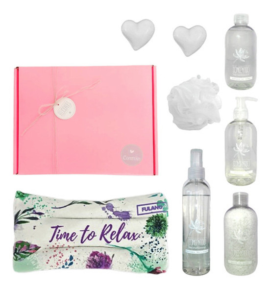 Set Caja Regalo Empresarial Box Spa Jazmín Kit Relax N13 0