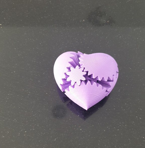 Corazón De Engranaje,  3d, Juego Didáctico. 0