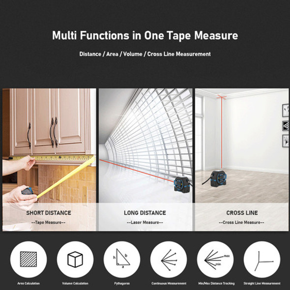 Medidor A Laser. En. Com Display Digital, Cross Line. 1