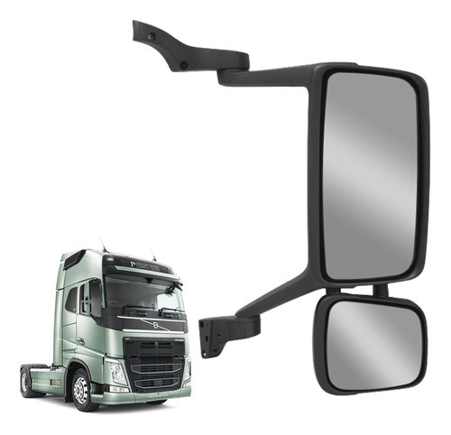 Conjunto Espelho Retrovisor Direito Volvo Fh 2010 À 2014 Ld 1