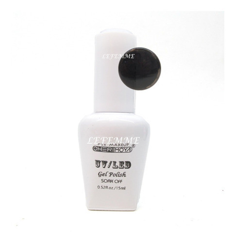 Esmalte Semipermanente Cherimoya N021 Negro En Lefemme 0