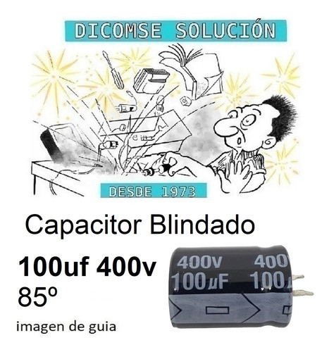 Electrolítico Radial 85° 100uf 400v Blindado 1