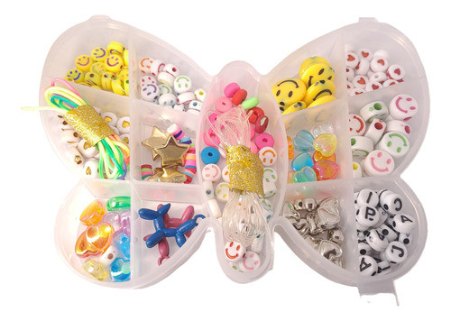 Kit Armar Pulseras Caja Bijou Juego Manualidades Artesanía 0