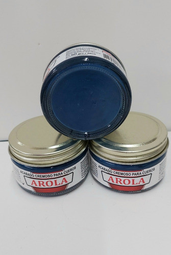 Crema Para Cuero Arola Pote 60 Cc Azul Francia Distrilafle 1