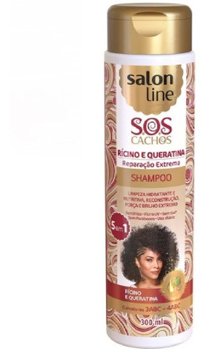 Shampoo Salon Line Rícino E Queratina Reparação 300ml 0