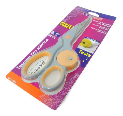 Tesoura Com Fita Métrica 8,5 - Wespress Multifuncional 1