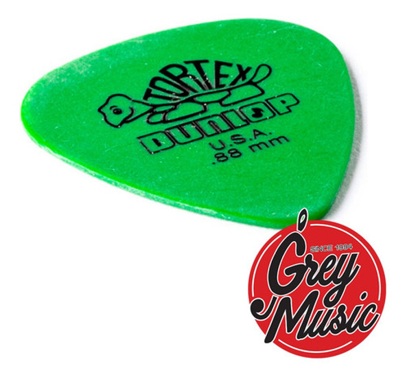 Pack X12 Puas Jim Dunlop 418r 0,88 Tortex 0.88mm Verdes 1