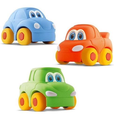 Carrinhos Coleção Carros Baby Start Soft Car - 3un - Silmar 0