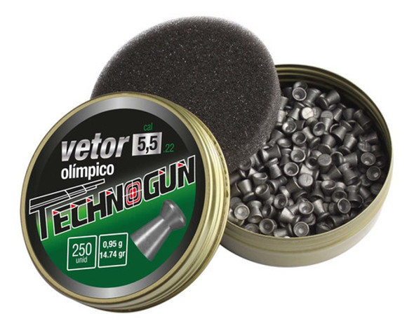 2 Chumbinhos Vetor Olímpico - Cal 5,5  -  250 Un - Technogun 1