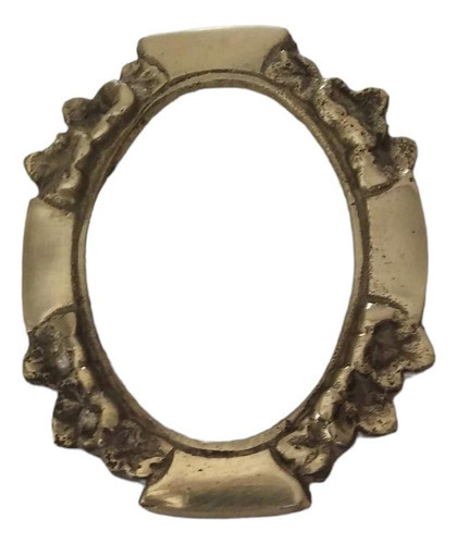 Marco De Bronce Pulido Para Foto 6 X 9 Cm 0