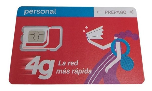 Chip Sim Personal - Prepago - 3 En 1 - 4g 1