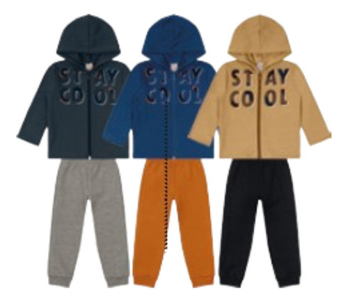 Conjunto Em Moleton Infantil Menino 54927 Brandili 0
