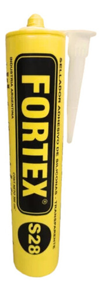Sellador Adhesivo De Silicona Fortex Cartucho S-28 X 300 Cc 0 Sellador Adhesivo De Silicona Fortex Cartucho S-28 X 300 Cc 0