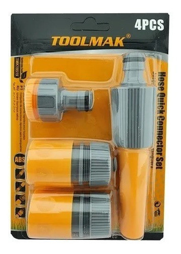 Kit Set Jgo Conector Rápido Manguera  Jardín 4 Piezas Milok 0