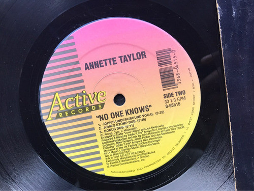 Disco Vinilo Annette Taylor / No One Knows (usa) 0