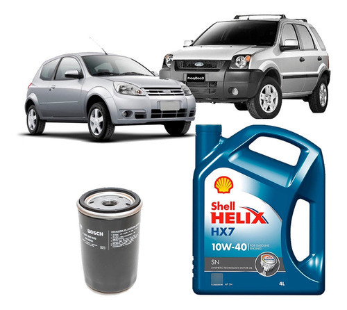 Kit Filtro Aceite Ka 1.6 Rocam 2008 2009 2010 Bosch +aceite 0
