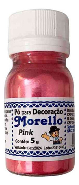 Pó Comestivel Para Bolo Pink 5g - Morello 0 Pó Comestivel Para Bolo Pink 5g - Morello 0