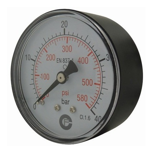 Manómetro Seco Codital 0 A 6 Bar-axial 50mm Rosca 1/4 1