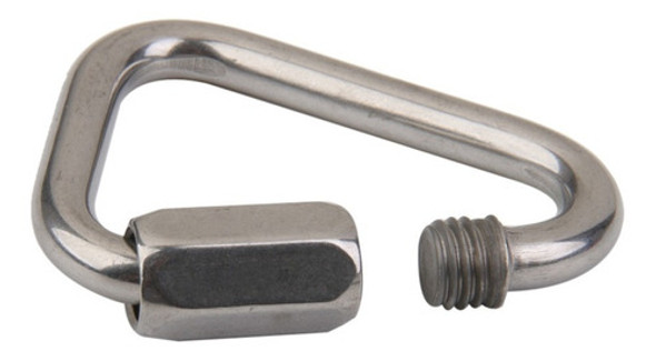 Mosquetão Malha Rápida Link Delta 8 Mm Em Aço Inox Náutico 1